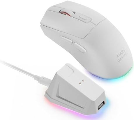 Mars Gaming - MM-T3 - Draadloze Gamingmuis - 14400 DPI - RGB Chroma Oplaadstation