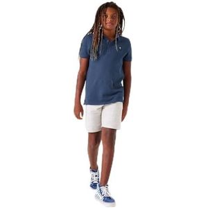 Garcia Kids P43609_Jongens Polo ss, Whale Blue., 140 cm