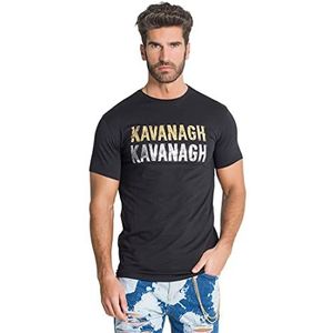 Gianni Kavanagh Black Reverse T-shirt voor heren, Zwart, L