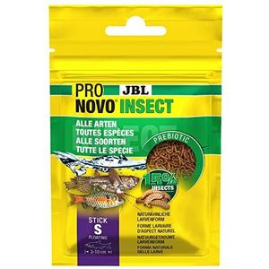 JBL PRONOVO INSECT STICK, voer voor alle aquariumvissen van 3-10 cm, visvoer-sticks, maat S, 20 ml