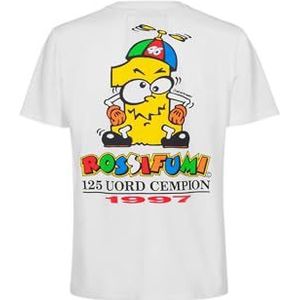 Valentino Rossi T-shirt collectie Unlimited 1997 Wereldkampioentitel (125cc), heren, geel, S
