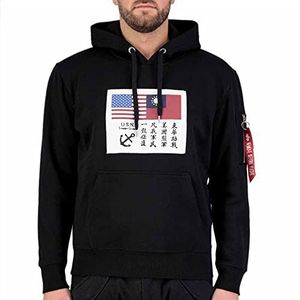 Alpha Industries USN Blood Chit Hoody Sweat capuchon voor heren Black