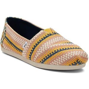 TOMS Alpargata Cloudbound instappers voor dames, Mango Gestreepte Wereldwijd, 43.5 EU
