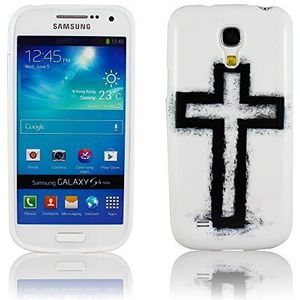 Samsung Galaxy S4 mini i9190 i9195 Silicone KREUZ JESUS DESIGN Beschermhoesje Mobiele Telefoon Case Flip Tas Cover Smartphone Thematys®