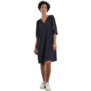STREET ONE Plisséjurk in tunieklook, Night Sky Blue, 34