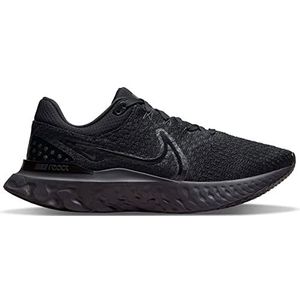 Nike React Infinity Run Flyknit 3, herensneakers, Zwart, 52.5 EU