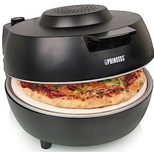 Princess 115005 Pizza Oven Pro — Maximale temperatuur 400°C — Echte keramische pizzasteen