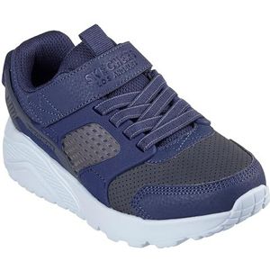 Skechers Uno Lite Gridstill Sneaker, Navy, 4.5 UK, marineblauw, 37.5 EU