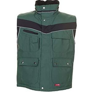 Planam Winter vest ""Plaline"" maat M in groen/zwart, meerkleurig, 2585048