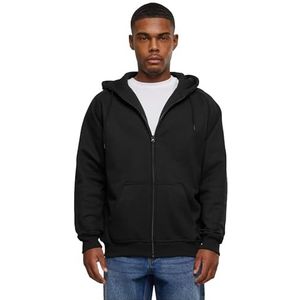 Urban Classics Heren Kapuzenpullover Zip Hoody Sport, Zwart - Schwarz (Zwart 7), 3XL grote maten