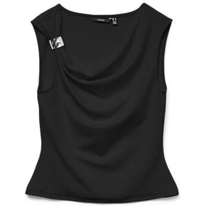Vero Moda - Vmallison Sl Waterfall Top - Zwart - Dames