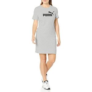 PUMA Dames Essentials Slim Tee Dress Jurk, Grijs - Light Gray Heather, M