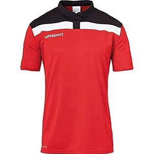 uhlsport Offense 23 poloshirt heren, rood/zwart/wit, 164