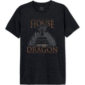 House Of the Dragon MEHOFTDTS003 T-shirt, antraciet melange, M heren, antraciet gemêleerd., M