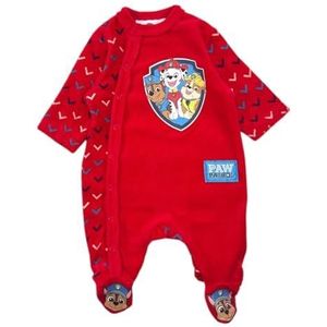Paw Patrol Onesie, comfort en zachtheid voor baby, Paw Patrol ontwerp voor kinderen, Rood, 6 Maanden