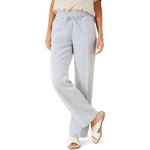 BRAX Farina linnen damesbroek met casual silhouet, vrijetijdsbroek, gemengd grijs, 32W / 30L