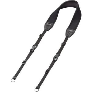 Cameraband - Zwart - Neopreen - Verstelbaar van 90 tot 130 cm