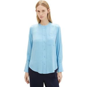 TOM TAILOR Damesblouse, 12391 - Clear Light Blue Melange, 38