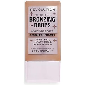 Revolution Beauty, Heldere Licht Bronzingdruppels met Hyaluronzuur, Zonovergoten Afwerking, Bronze Scorched