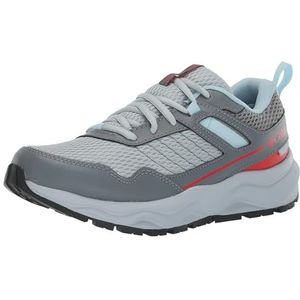 Columbia Plateau Waterproof (waterbestendig) Sportschoenen voor Dames, Grijs (Cirrus Grey/Red Hibiscus), 41 EU