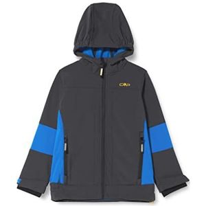 CMP Unisex Kids Giacca in Softshell Da Bambini Con Cappuccio Fisso Softshell-jas voor kinderen met vaste capuchon