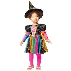 amscan 9914802 - kinderen Halloween regenboog heks meisje kostuum leeftijd: 3-4 jaar