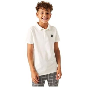 Garcia Kids O43408_Boys Polo ss, off-white, 128 cm