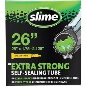 Slime 30060 binnenband voor fietsen met lekdicht, zelfdichtend, voorkomen en repareren, Presta-ventiel, 47/57-559 mm (26 „x1,75-2,125"")