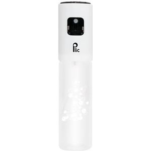 PLIC - Navulbare verstuiver 100ml - Zachte en nauwkeurige spray met fijne druppels - Ideaal voor op reis (vliegtuigformaat) - Multifunctioneel - Transparant & Wit Design