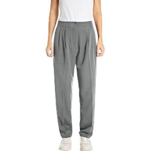 Replay Carrot High Waist broek voor dames, M23 Dark Grey Melange, 23W