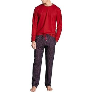 CALIDA Casual festivalpyjamaset voor heren, Huid rood, 50