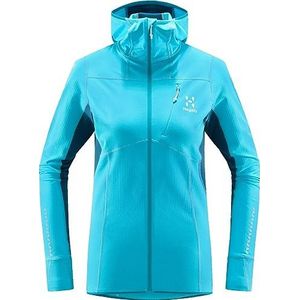 Haglöfs 605255_4TY L.I.M MID COMP HOOD WOMEN damesjack MAUI blauw/donker oceaan, maat XS