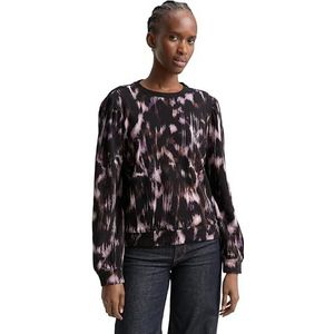 TOM TAILOR DENIM - Sweatshirt - Lichtlila - Normale Pasvorm - Lange Mouw