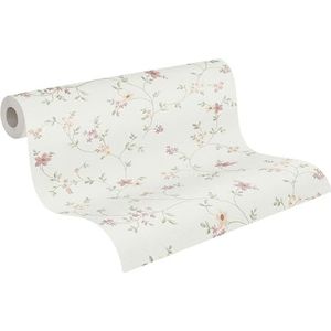 ROMANTISCHE BLOEMEN BEHANG | Landelijk - groen roze - A.S. Création Maison Charme