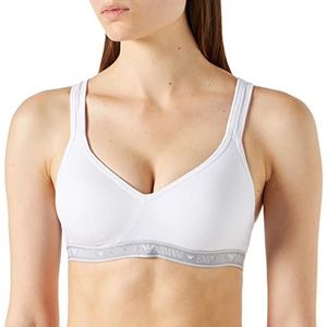 Emporio Armani Dames Padded Bralette BH, wit, S