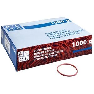 Diverse 742/1 Alco - rubberen ringen Ø 25 mm, 1 kilo, rood