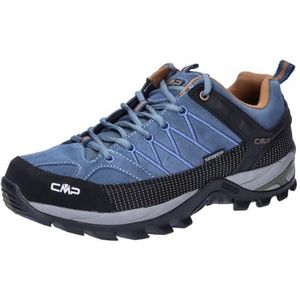 CMP Rigel Low Shoes Wp Trekking- en wandelschoenen voor heren, Bluestone Rubber, 46 EU