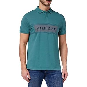 Tommy Hilfiger RWB Chest Reg Polo S/S voor heren, Frosted Groen, XS