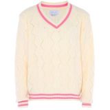 BLONDA Trui  pink / wolwit