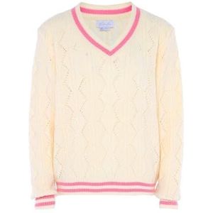 BLONDA Trui  pink / wolwit