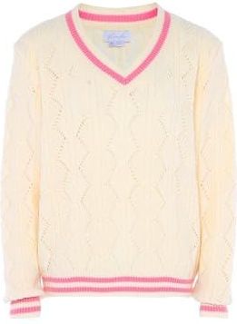 BLONDA Trui  pink / wolwit