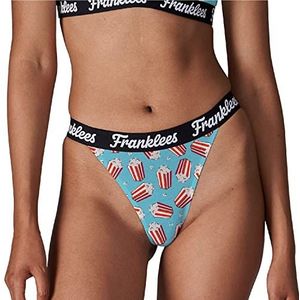 Franklees Dames tanga popcorn bikini stijl ondergoed, popcorn, S