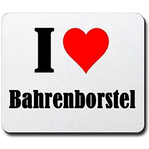 EXKLUSIV: Mousepad "I Love Bahrenborstel" in White, een geweldig cadeau-idee voor je partner, collega's en nog veel meer!