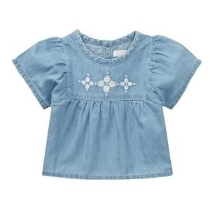 Noppies Baby Amreli T-shirt met korte mouwen voor babymeisjes, lichtblauw-P191, 80