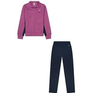 Champion Athletic Tracksuits W-Special Polywarpknit Sportpak met hoge hals voor dames, paarse set/marineblauw, M