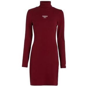 Tommy Jeans Dames Tjw Coltrui Ess Logo Jurk Bodycon, Rouge, S