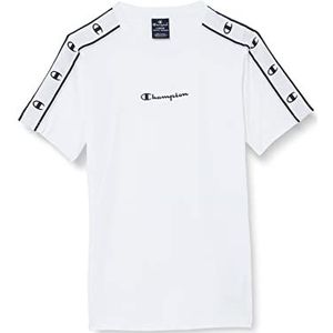 Champion Legacy American Tape-Small Logo S/S T-shirt, wit, 3-4 jaar kinderen en jongens