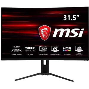 LCD Monitor|Msi|Optix Mag321Curv|31.5"|Gaming/4K/Curved|Panel Va|3840X2160|16: 9|60Hz|Matte|4 Ms|Height Adjustable|Tilt|Colour Black|Optixmag321Curv