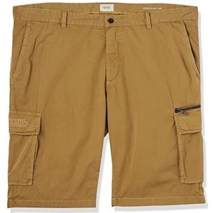 camel active Cargoshorts voor heren met opgestikte zakken, mosterd, 42W
