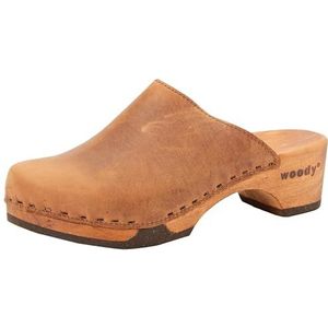 Woody Katharina houten schoen voor dames, bruin, 40 EU, bruin, 40 EU